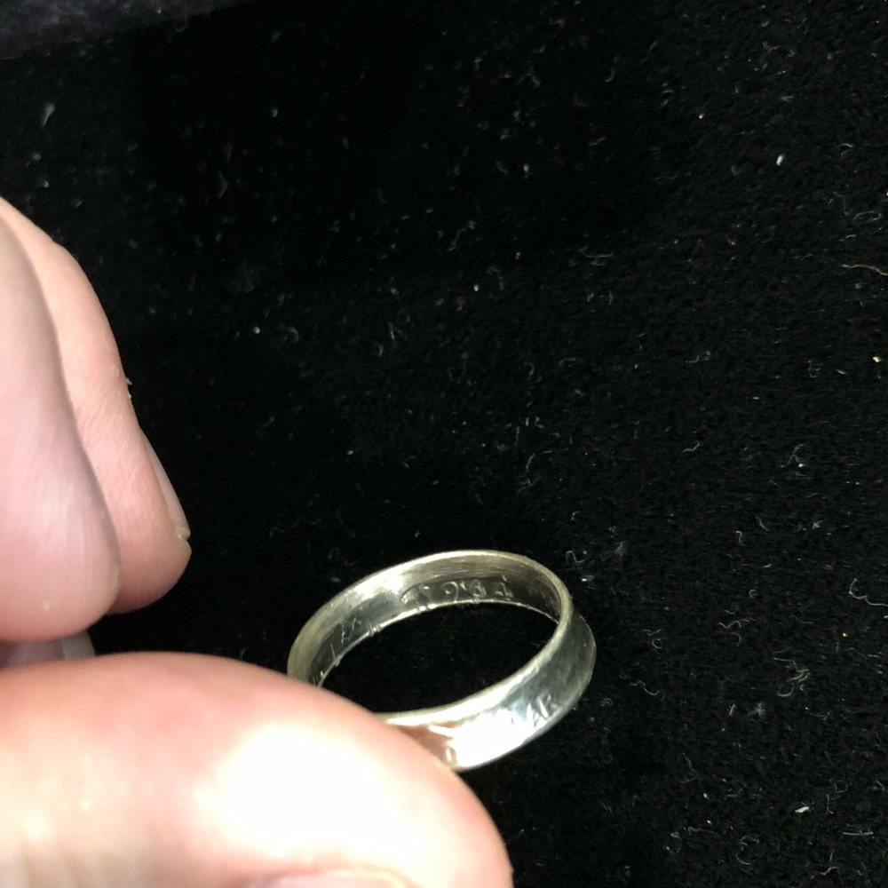1964 silver quarter ring size 10 1/2